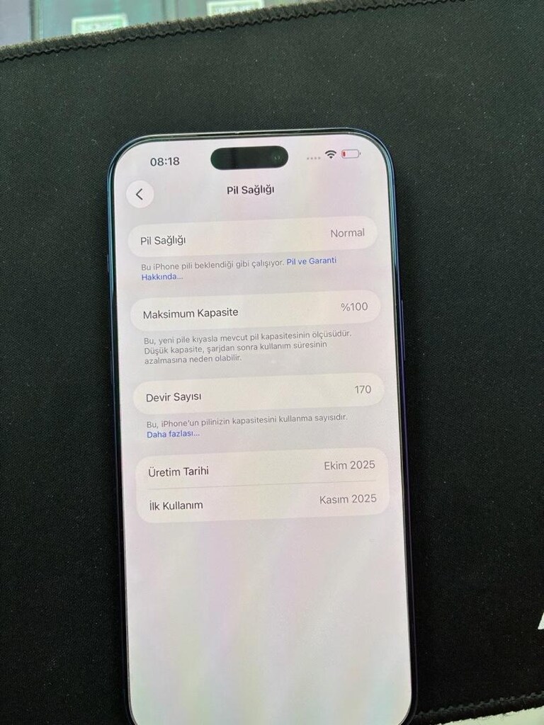 İPHONE 17 PROMAX PİL DURUMU 100 110 115 gün süresi vAR 2 3 nazarlık va - 2