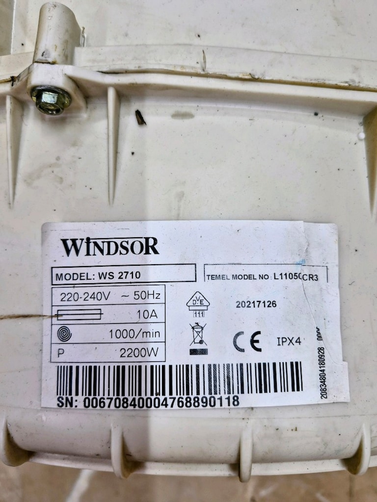 WİNDSOR WS 2710 ÇAMAŞIR MAKİNESİ ORİJİNAL KOMPLE KAZAN - 5
