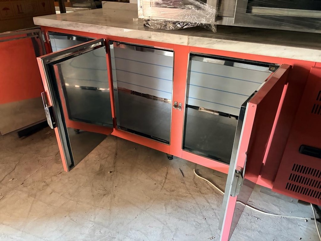 2.5 Metre Mermerli Tezgah Altı Dolaplar / Soğutmalı Çalışma Tezgahları - 7