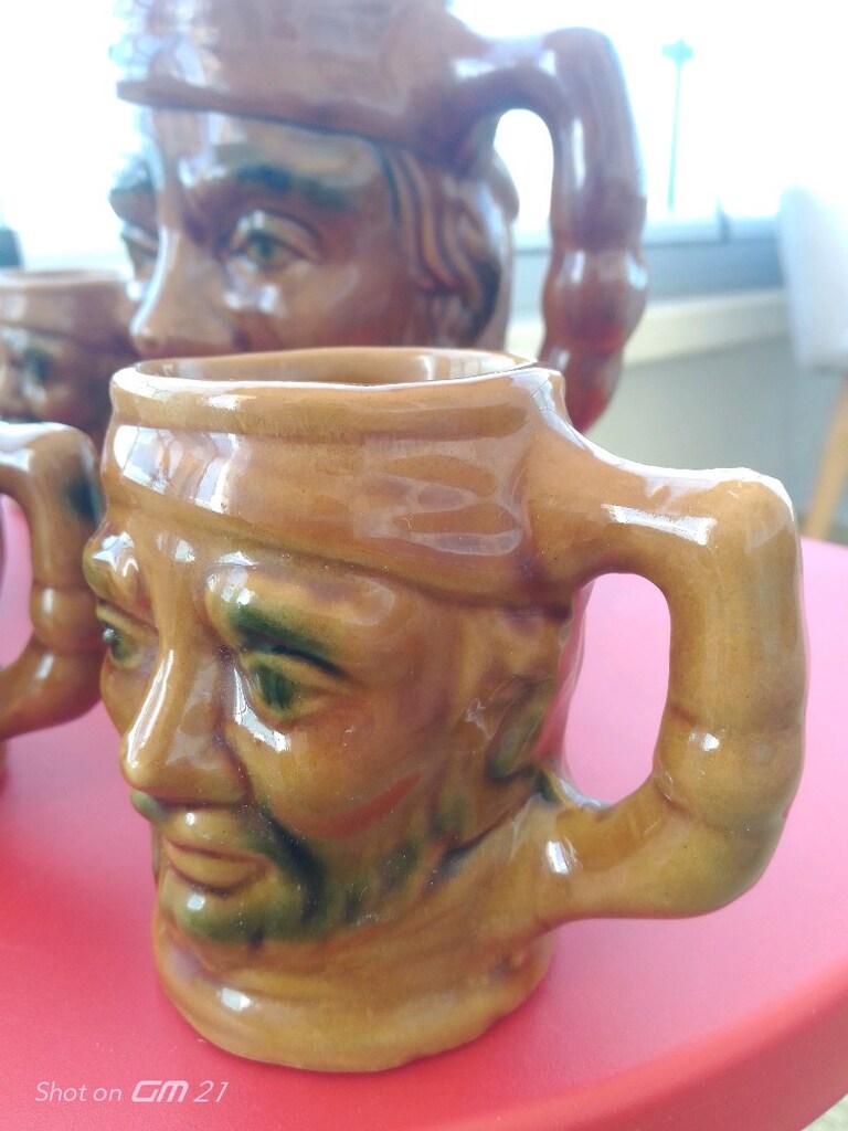 Vintage, Seramikten Mamül, Kabartmalı Sürahi Takımı - 3