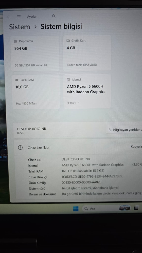 LENOVO İDEAPAD GAMİNG DDR5 OYUNCU LAPTOP. - 9