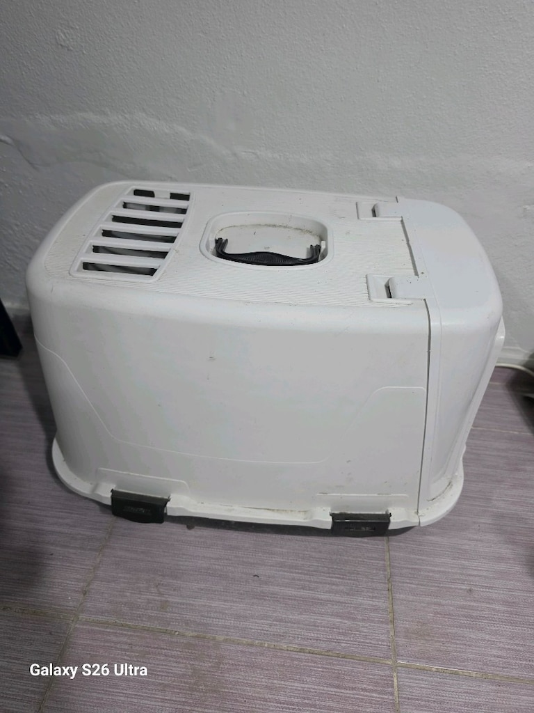 Kapalı Beyaz Kedi Tuvaleti - Rahat ve Pratik - 3