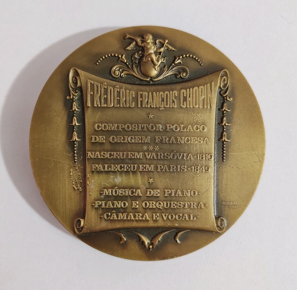 Frederic Chopin Bronz Madalyonu Belirgin Kabartmalı - 2