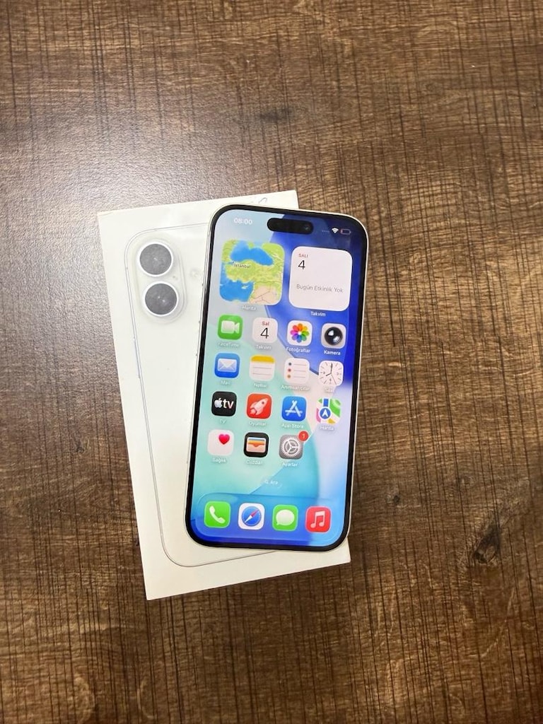İPHONE 16 BEYAZ 256 GB APPLE TÜRKİYE GARANTİLİ YURTİÇİ FATURALI - 14