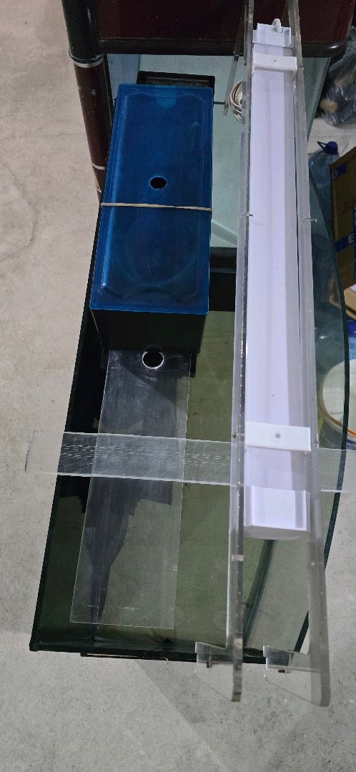 akvaryum ışık ve tepe filtre 80 cm bombeli sehpalı - 4