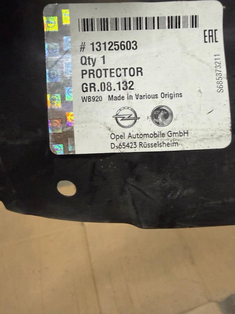Opel Astra H Sağ Ön Çamurluk Davlumbazı (Ön) GM Orijinal 1106012 - 131 - 2