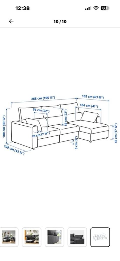 ikea eskilstuna 3lü koltuk - 6