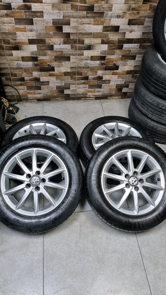 AYDİLEK JANT LASTİK PLUS 15 5X100 VOLKSWAGEN JANT TAKIMI OLUP 185 65 1 - 5