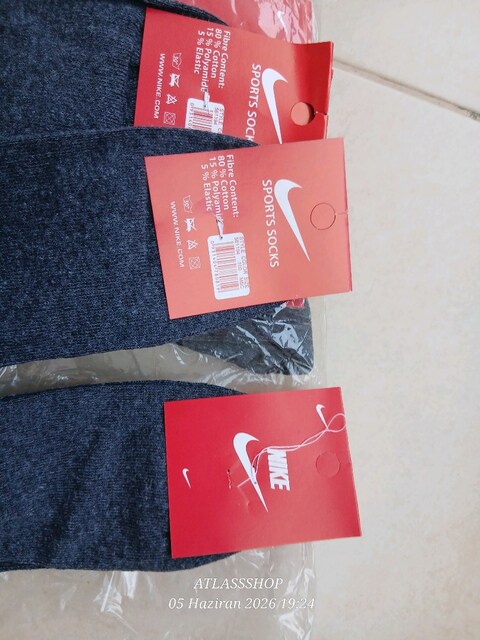 #Nike #Logolu Yarım #Konç #Spor #ÇorabıKODU:228 (Koyu Gri / Antrasit