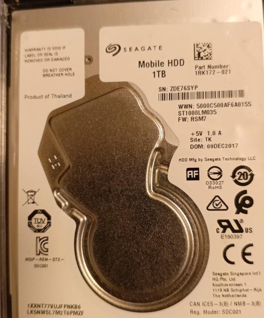 SEAGATE 1TB Laptop - 2