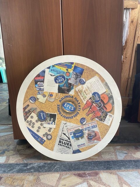 Efes Pilsen Vintage / Retro Bar Masa Tablası (Koleksiyonluk)