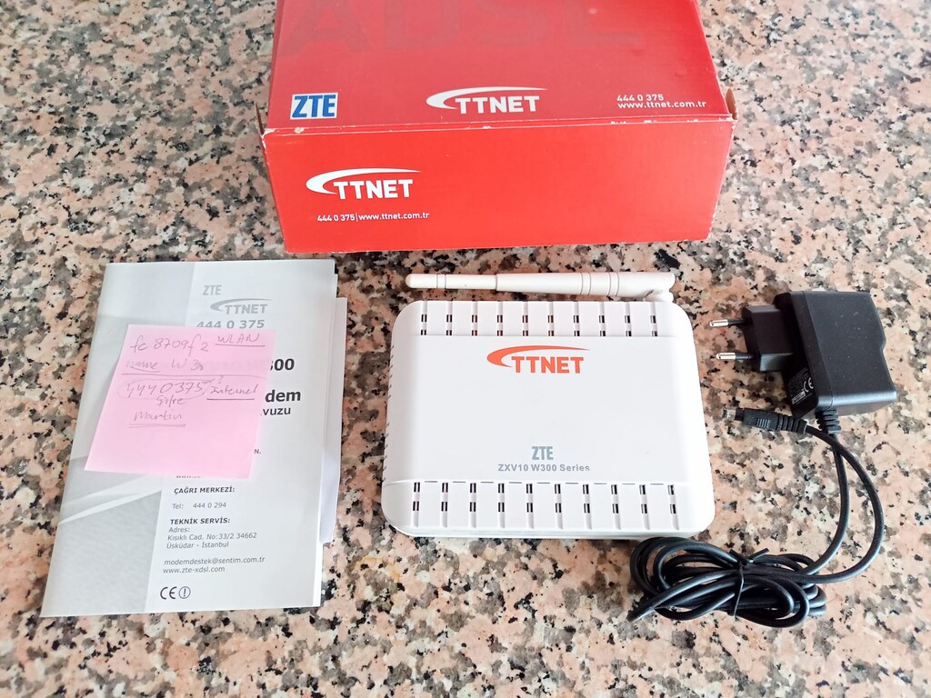 ZTE W300 Kablosuz ADSL2+ Modem / Router - TAM SET - 3