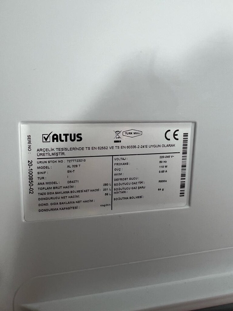 Altus al328b buzdolabı - 3