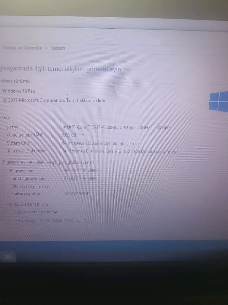 TEMİZ SORUNSUZ İ7 4.NESİL LAPTOP - 2