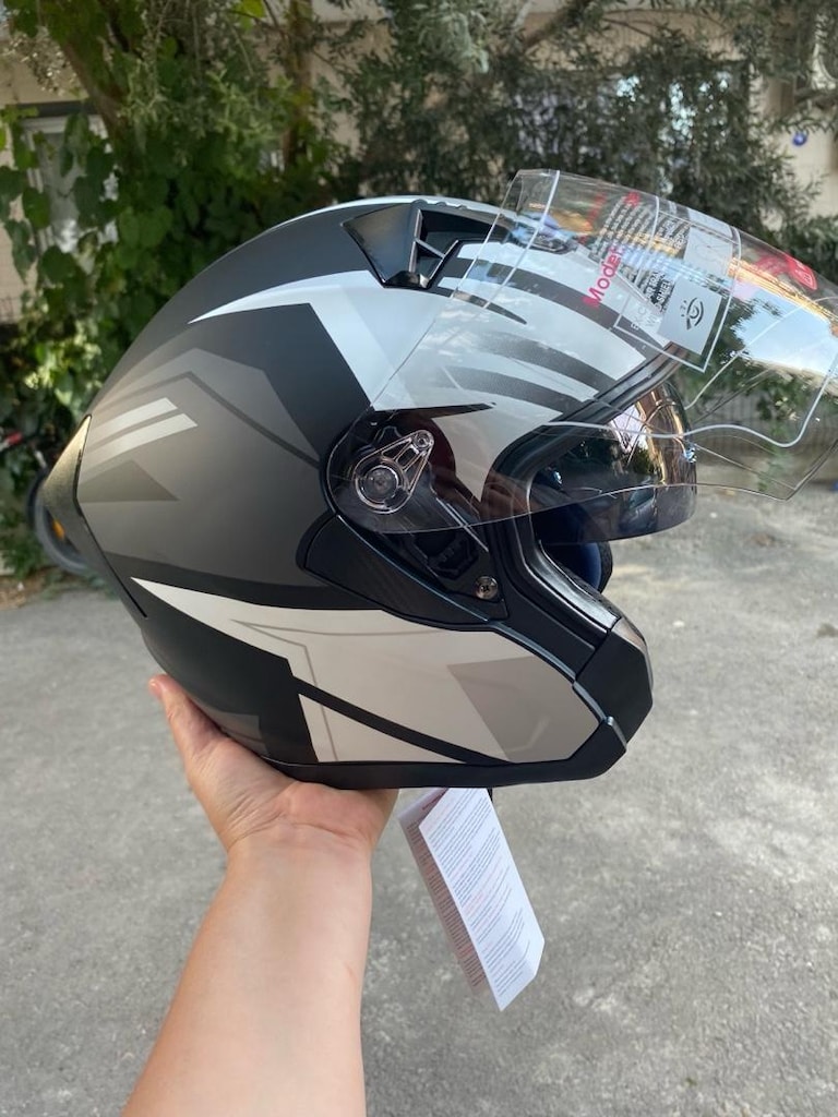 Kask çenesiz otomatik gözlük indirmeli - 3