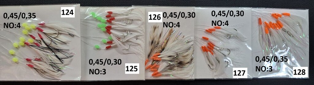 Çapari takımları. El yapımı 10 lu, 15li çapariler. OLTA151 - 18
