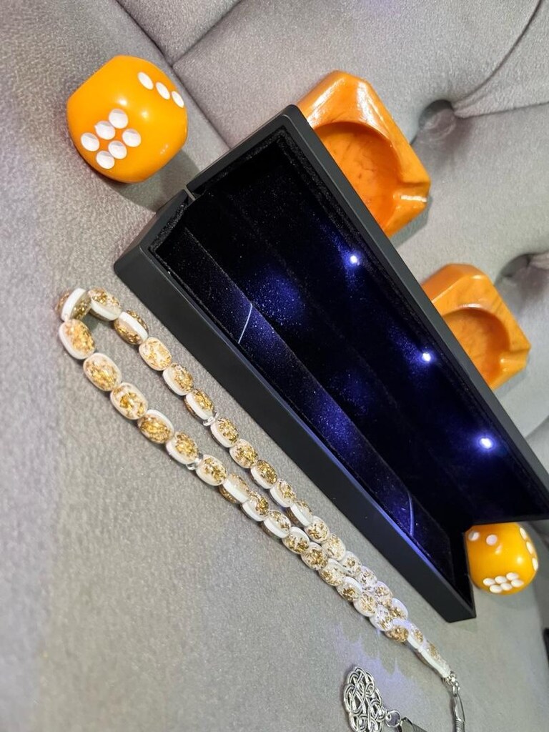 Golden Rosery ‘Aşk Raconsaldır’Tesbihidir Beyaz - 5