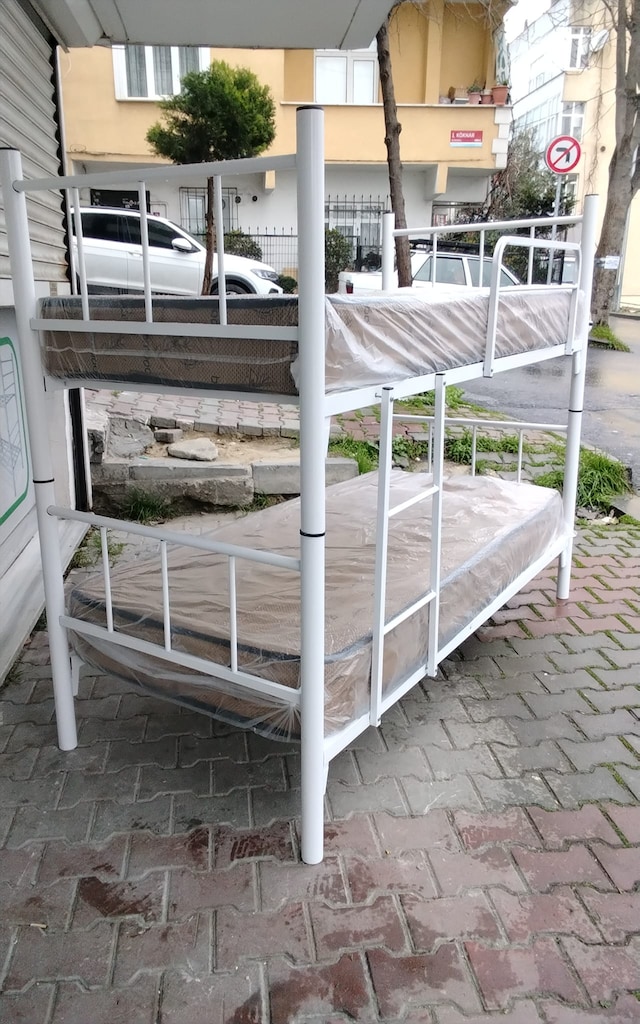 BEYAZ RENK 51 PROFİL METAL RANZA İKİ YATAKLI - 2