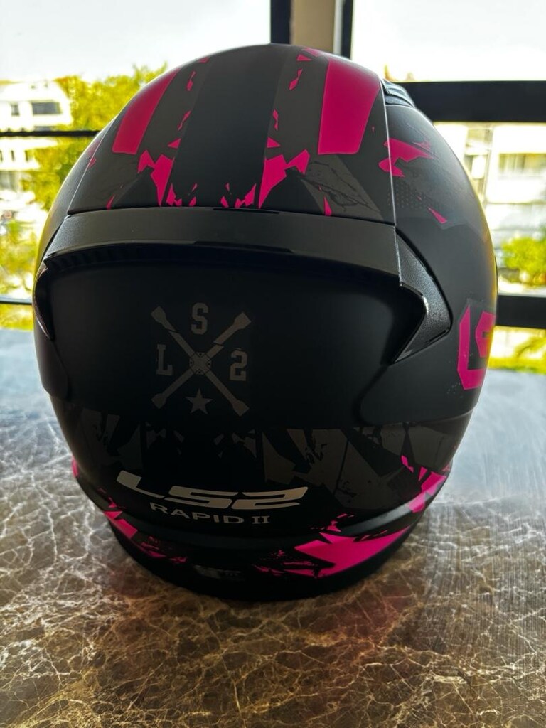 LS2 II RAPID PEMBE M BEDEN HİÇ KULLANILMAMIŞ KAPALI KASK ACİL SATILIK! - 4
