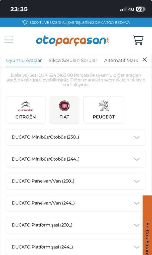 Fiat ducato baskı balata - 4