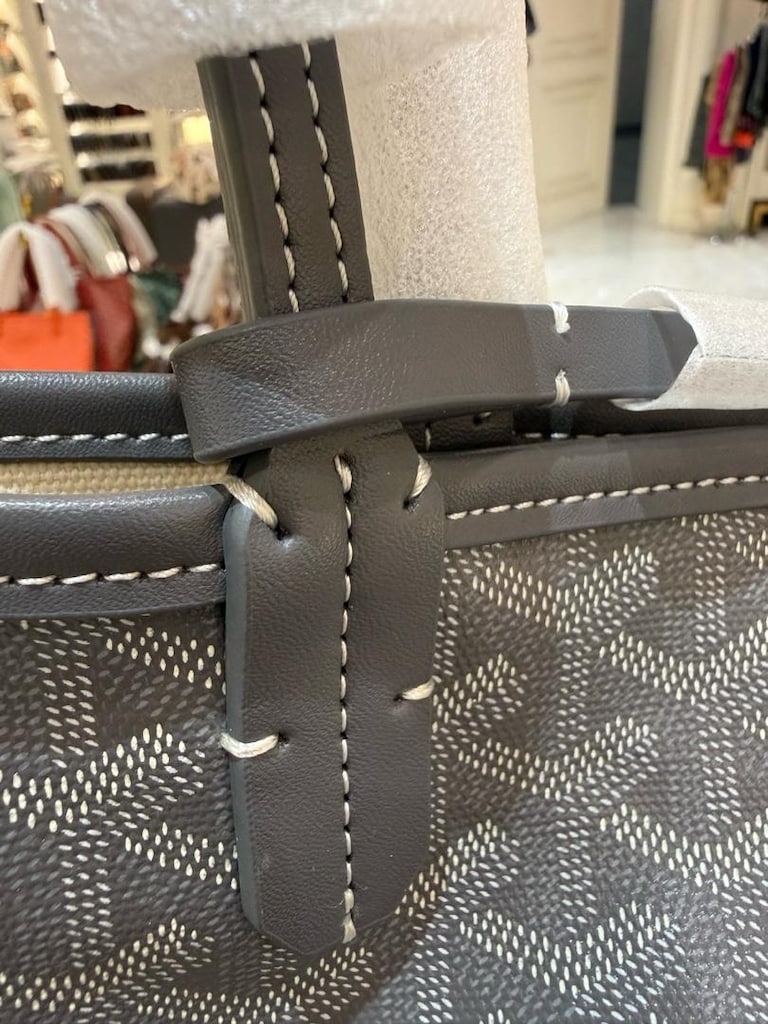 Goyard Saint Louis Tote Bag Gri SIFIR - 6