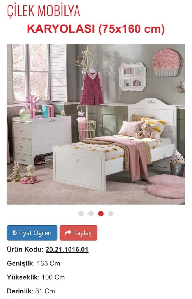 çilek çocuk karyolası - 2
