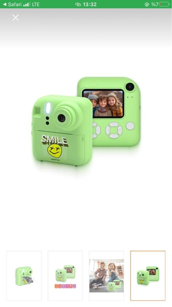 Polo Smart smile fotoğraf makinası termal baskılı dijital kamera