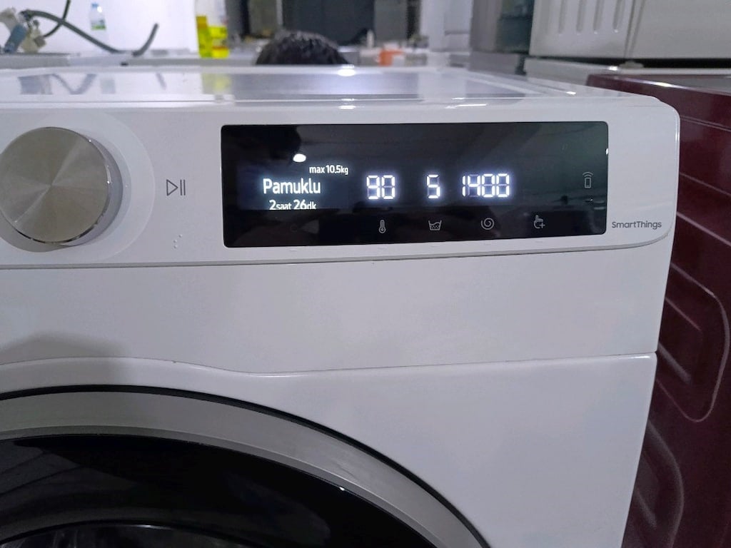 12.000 TL Etkin Samsung 10,5 Kg 1400 devir yeni nesil çok temiz çamaşı - 7
