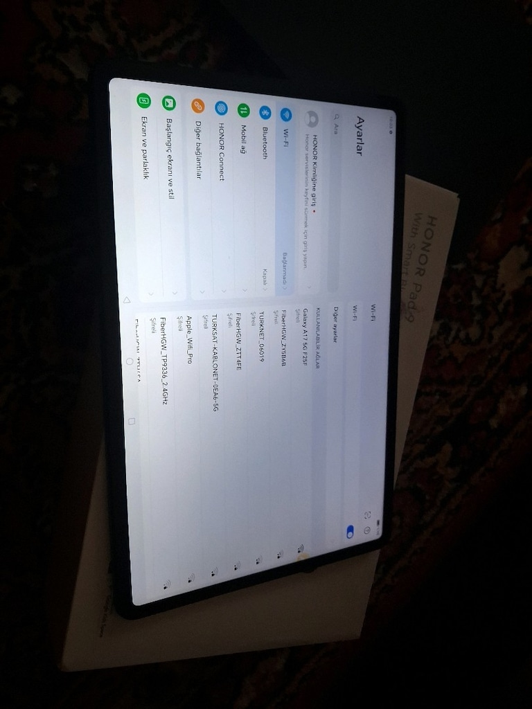 YURTİÇİ 256GB 8RAM 12.1İNÇ ORJİNAL TABLET HONOR PAD 9 - 7