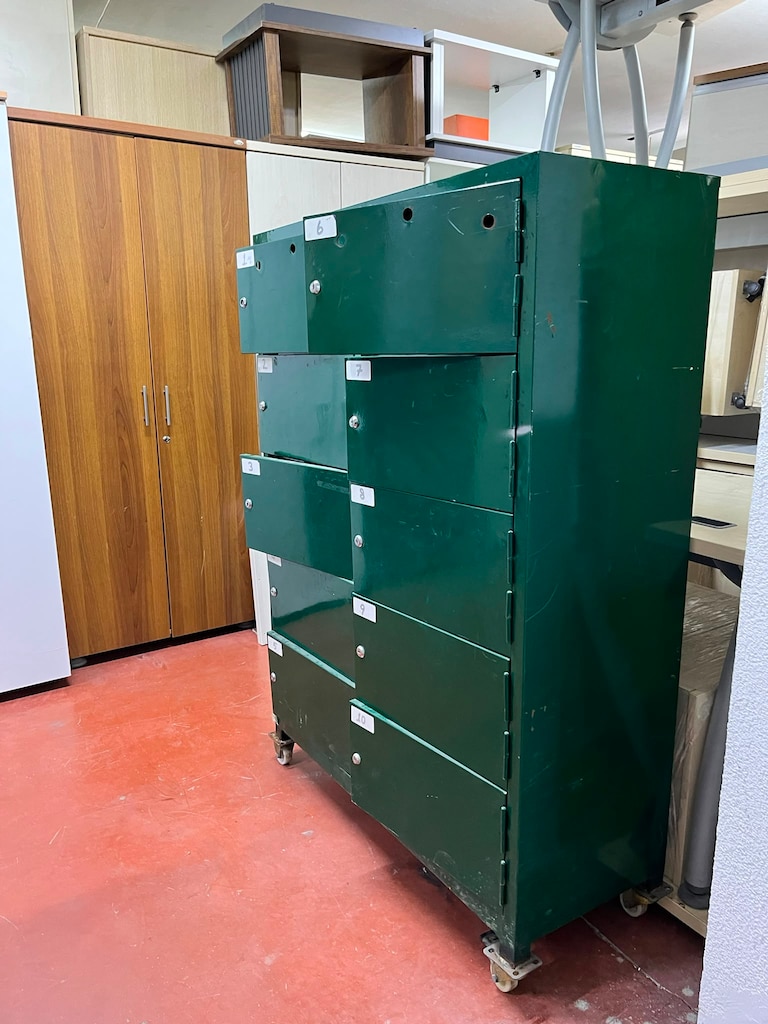 KLAS OFİS PENDİK 100x40x140 YEŞİL METAL EMANET DOLABI İKİNCİ EL - 5