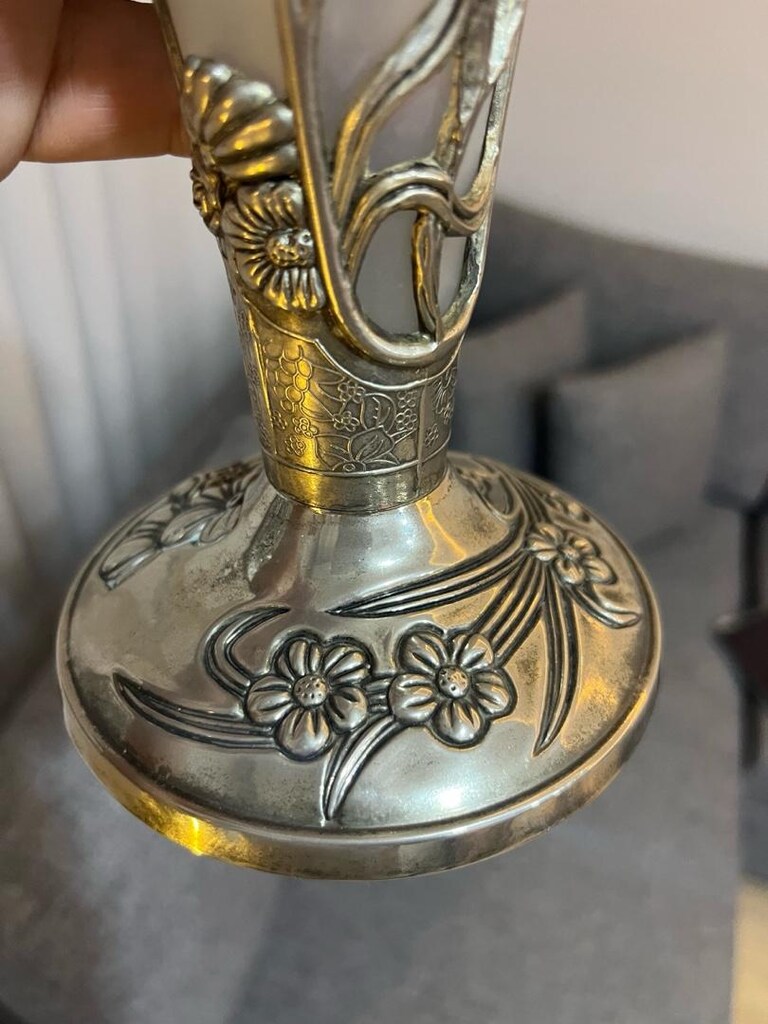 Alman gümüşü vazo - 4