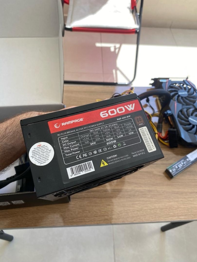 ryzen 5 2600 gtx 1060 600watt psu - 9