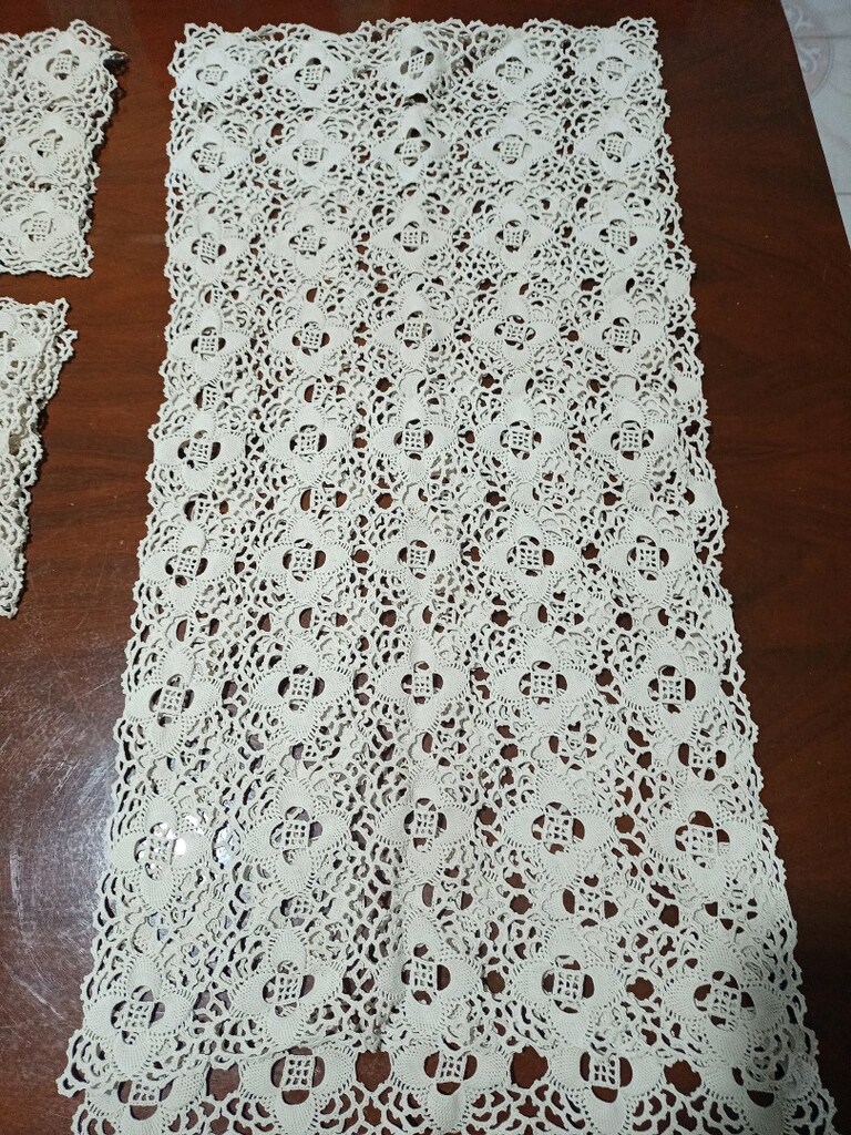 el emeği dantel örğü masa örtüsü - 4