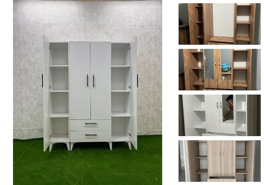 4 kapaklı elbise dolabı qccpfhnpzw - 3