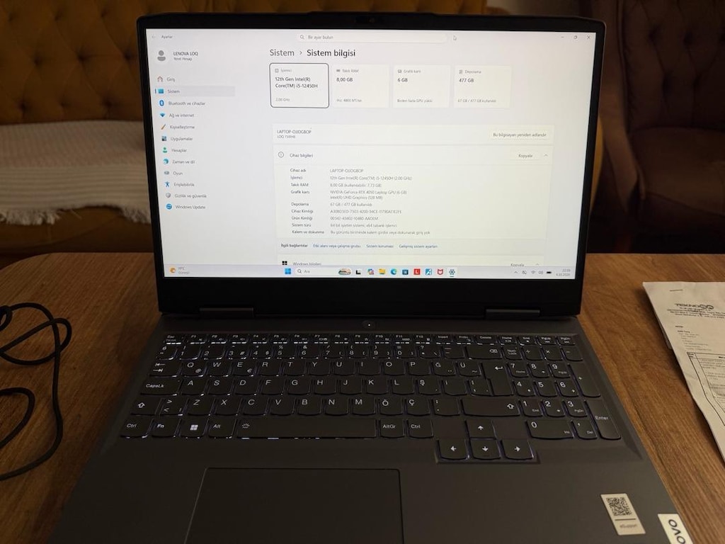 TERTEMİZ LENOVA LOQ 4050 LAPTOP - 4