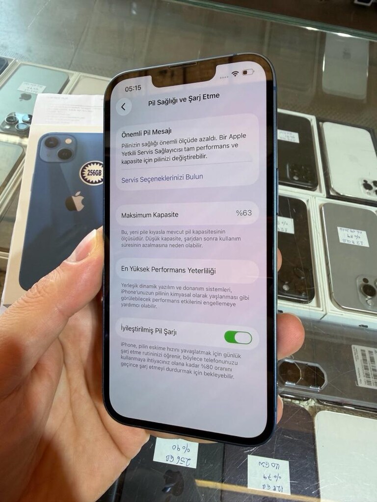 *İPHONE 13 256 GB PİL %63 TAMİRSİZ TEMİZ DEĞİŞENSİZ FATURALI KUTULU* - 7