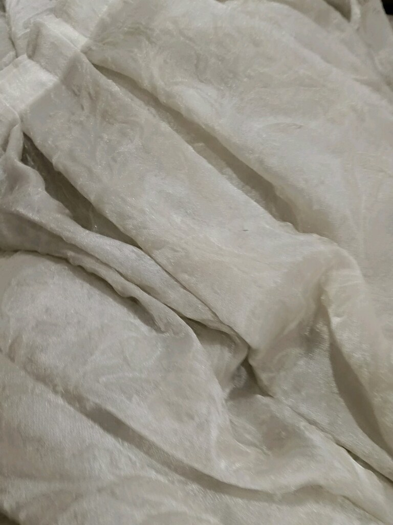 Krem renkli tül perde - 4