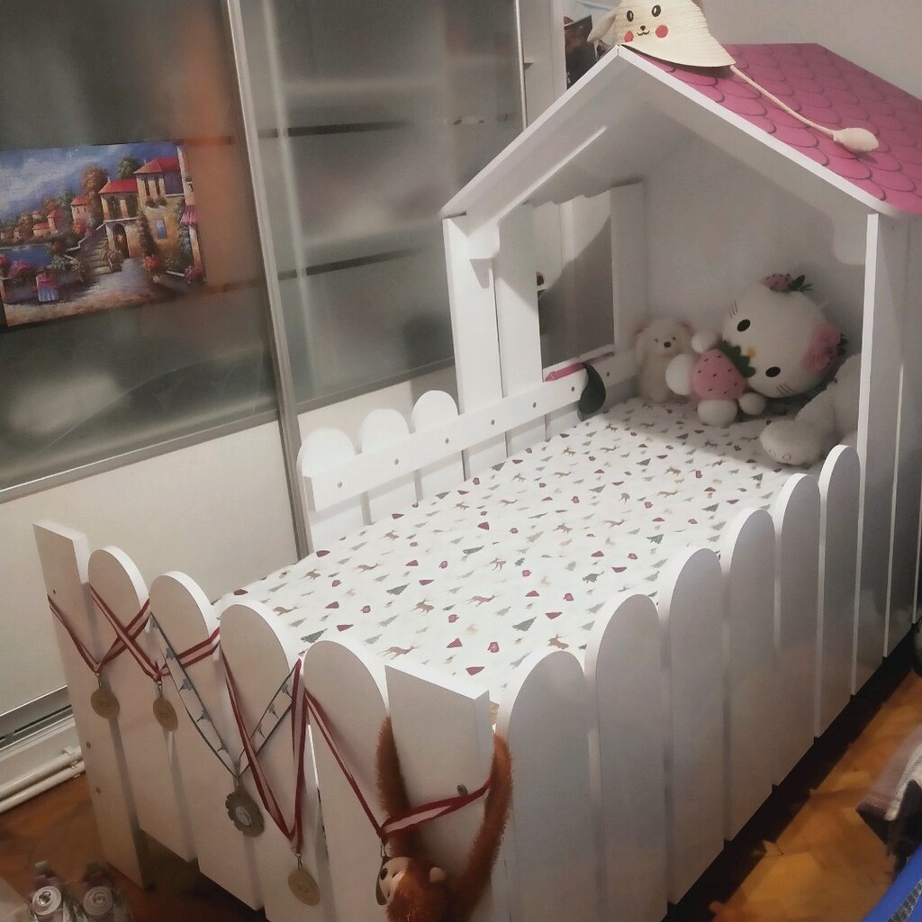 çatılı Montessori yatak - 2