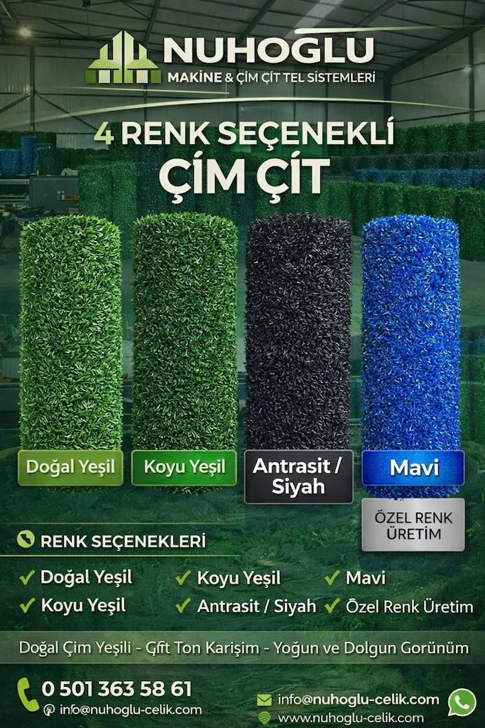Çim Çit – Orijinal PVC UV Korumalı | Fabrikadan Satış - 8
