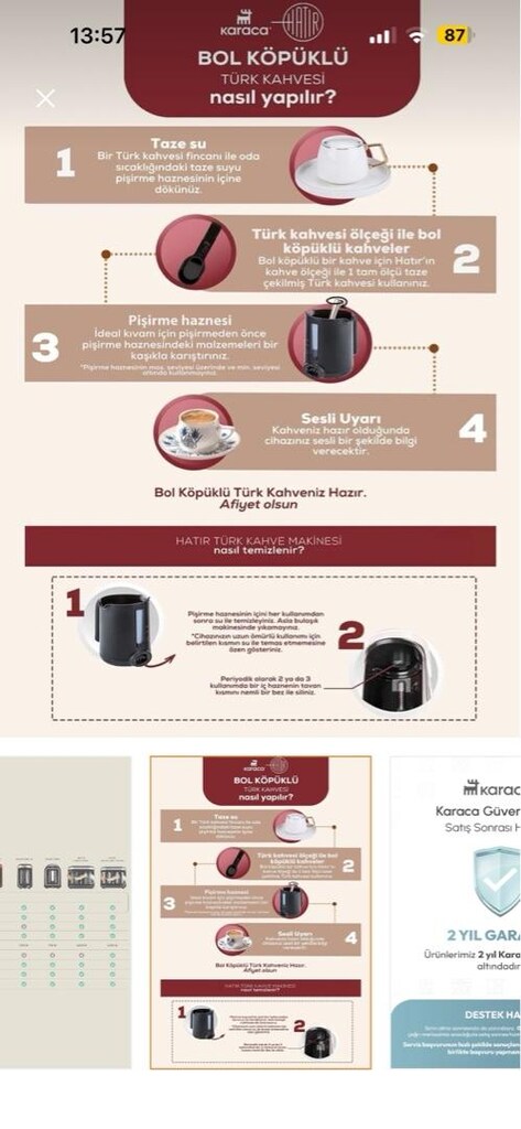 yeni etiketli Karaca kahve makinası - 4