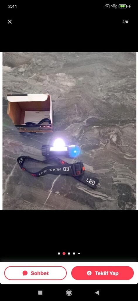 Cata Ct-9120 Şarj Edilebilir Led Kafa Feneri - 2