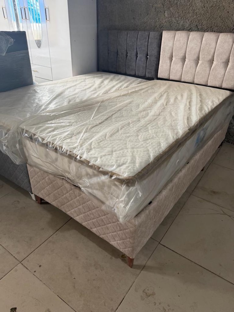sıfır lüks tek kişilik baza başlık yatak - 2