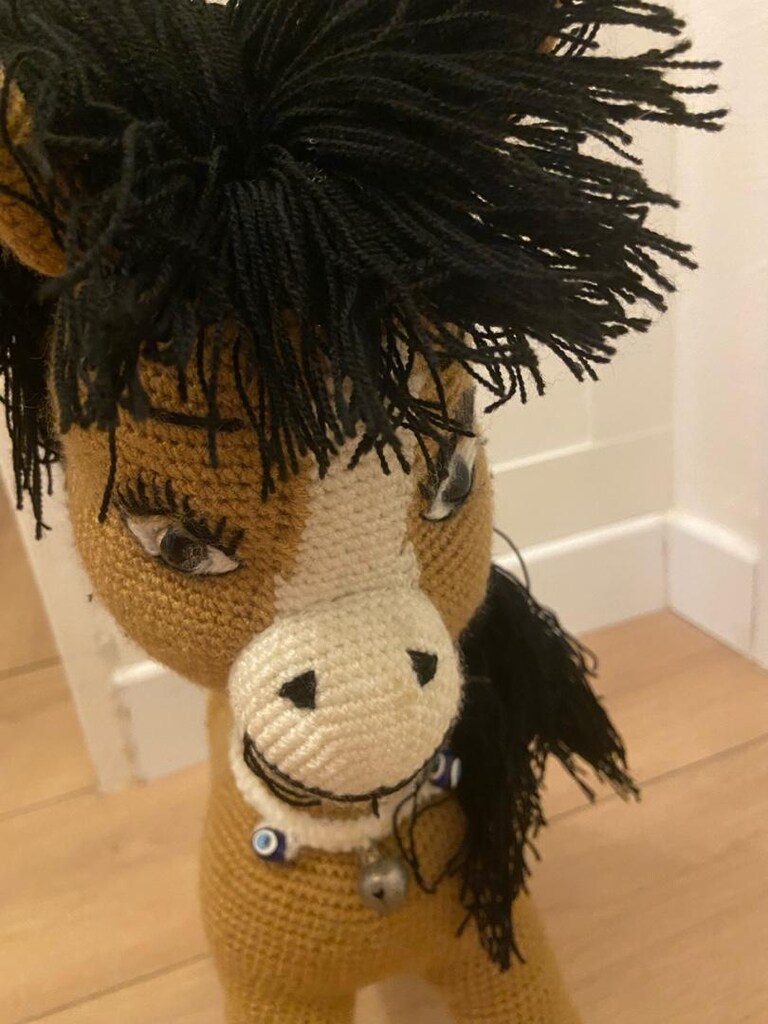 peluş örme doru at - 4