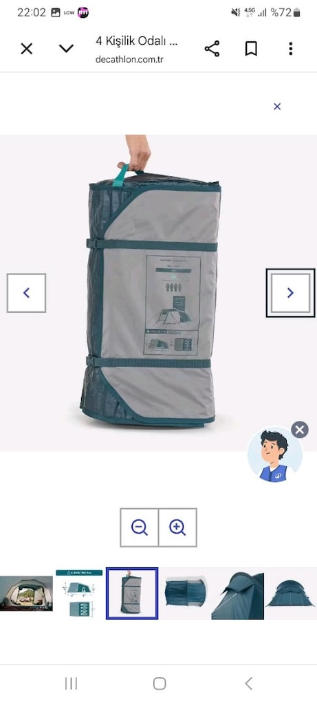 4 KISILIK DECATHLON QUECHUA KAMP CADIRI - 3