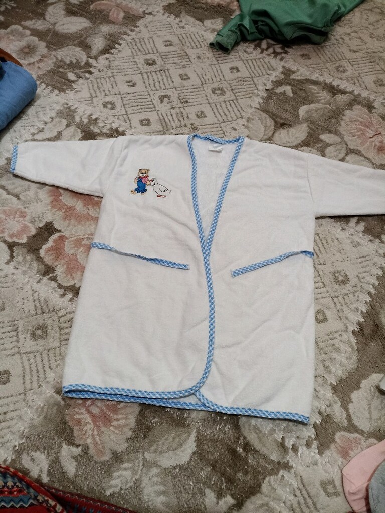 erkek bebek bornoz havlu - 2