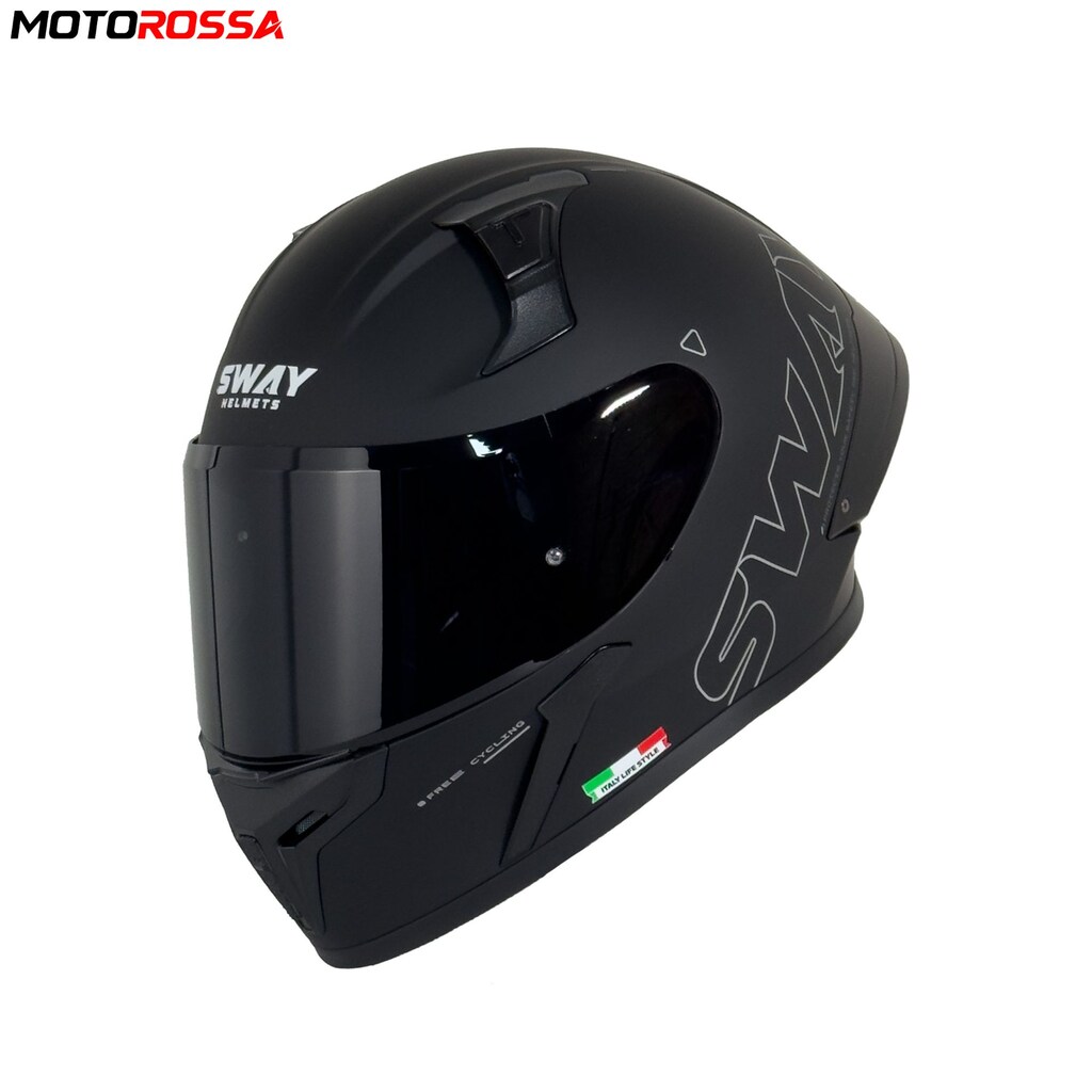 SWAY F357 Kask Mat Siyah Kapalı Motosiklet Kaskı | MOTOROSSA - 2