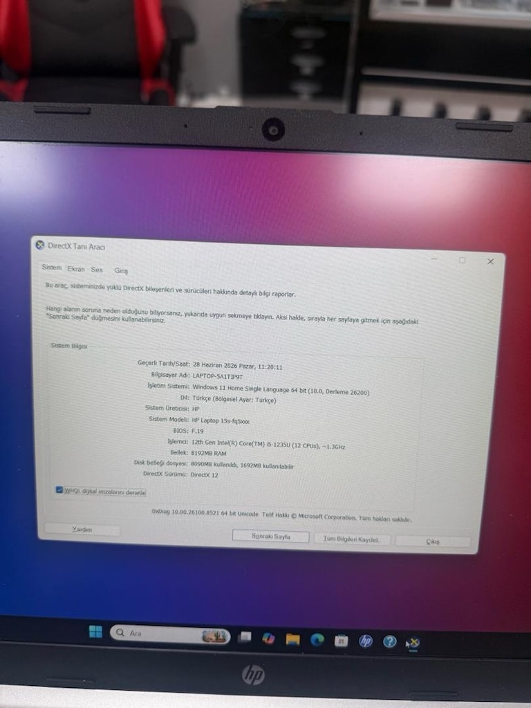 HP i5 12 nes (14) 8 ram 512 m2 çok temiz - 2