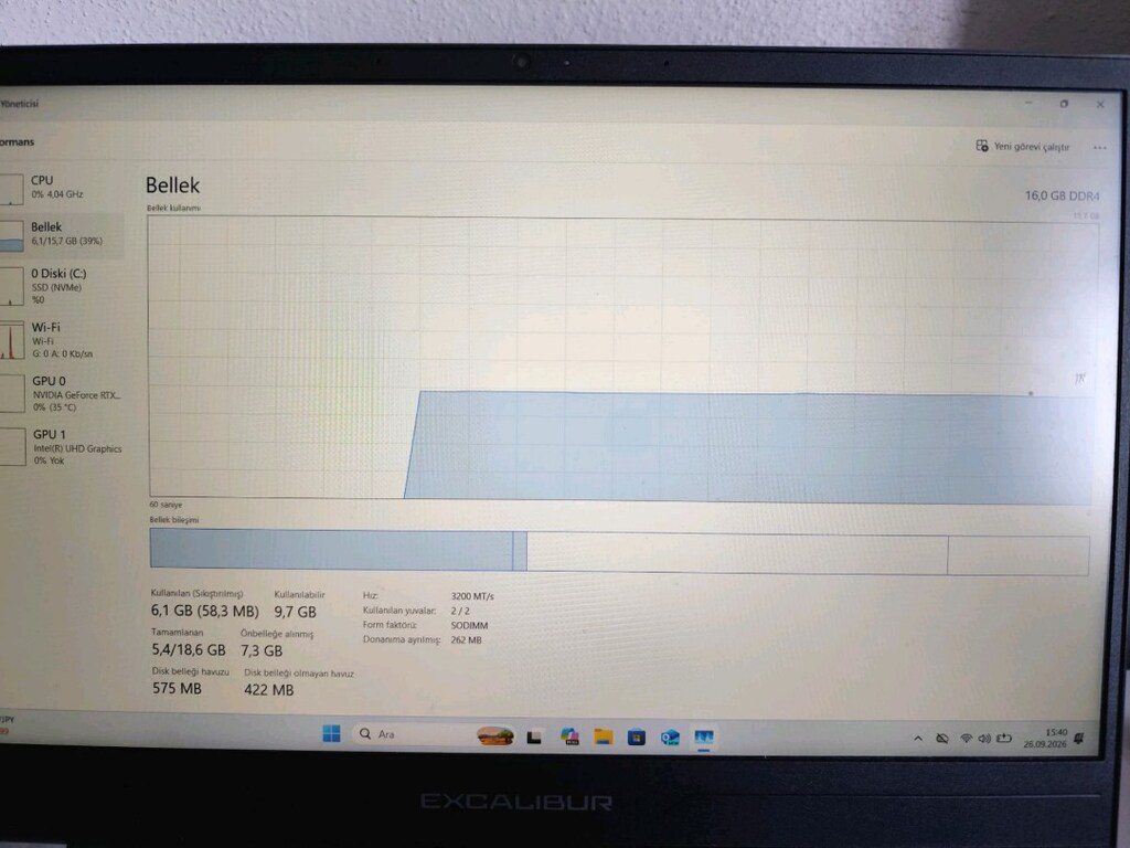 Casper Excalibur G870 - RTX 4050 / i5 12. Nesil / 1TB SSD - 10