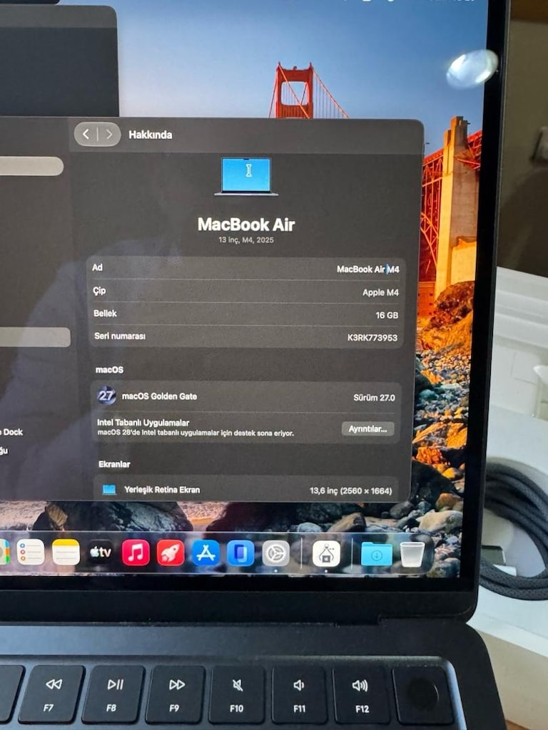 MACBOOK AİR M4 16 RAM (SIFIR GİBİ) - 5