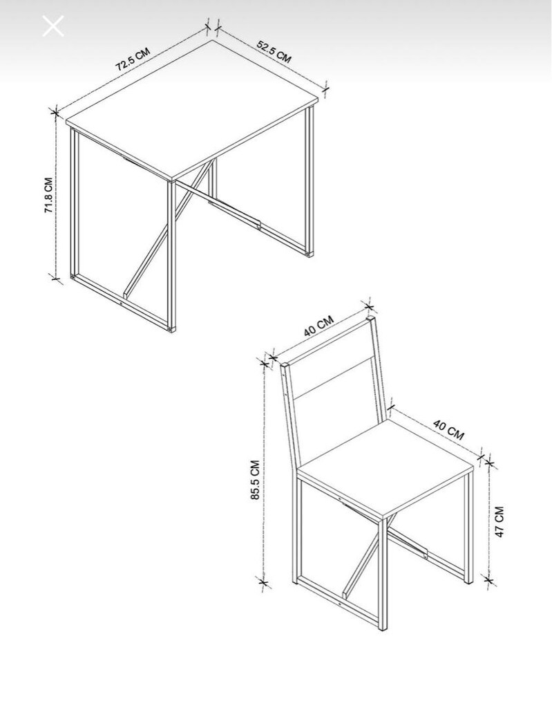 masa ve 2 adet sandalye - 6